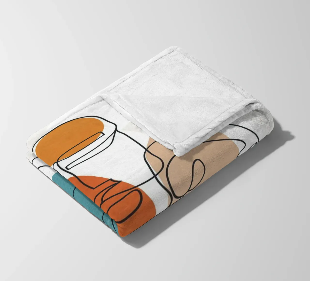Abstract Faces 11 coperta in pile da cityart