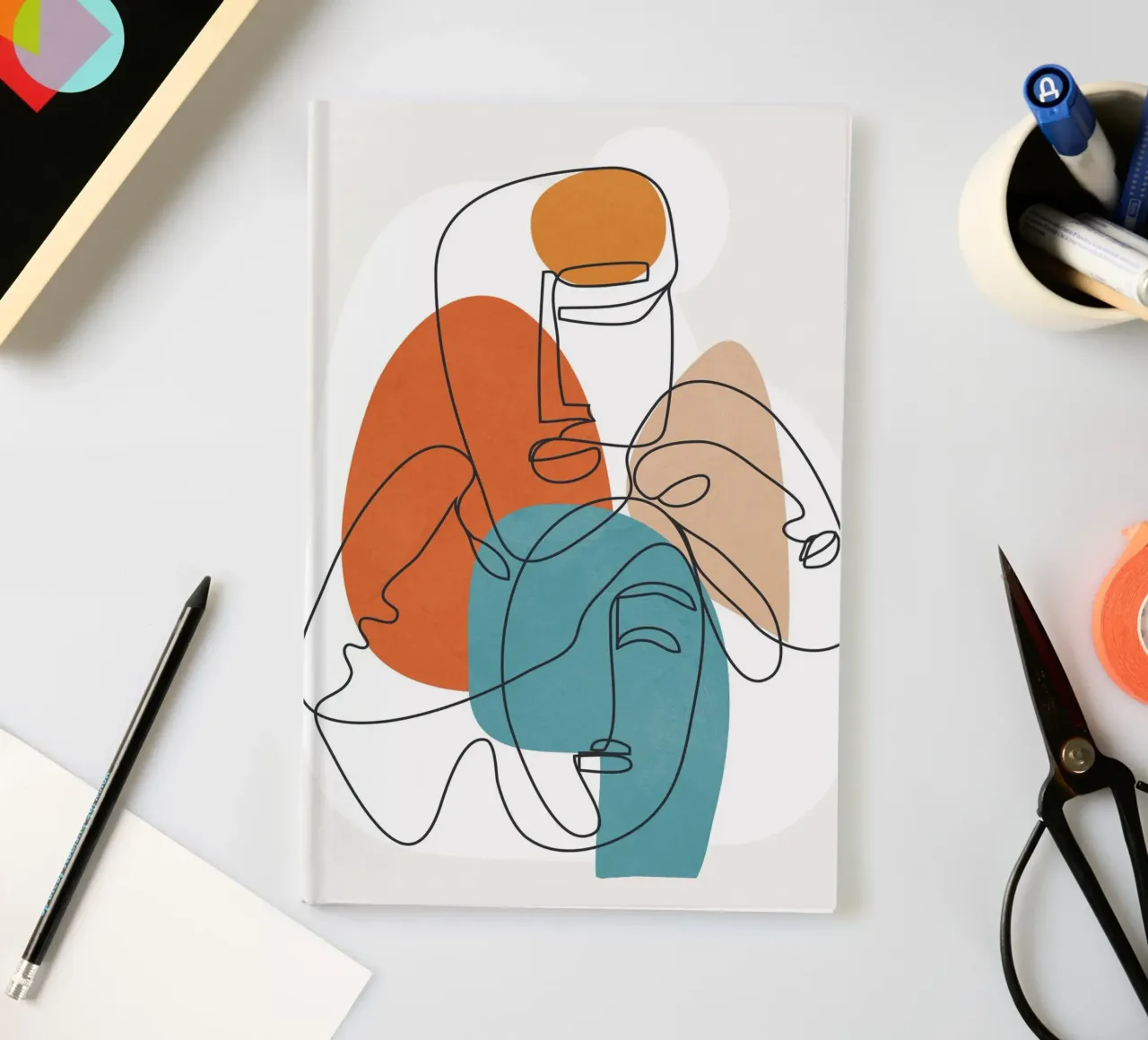 Abstract Faces 11 notebook by cityart