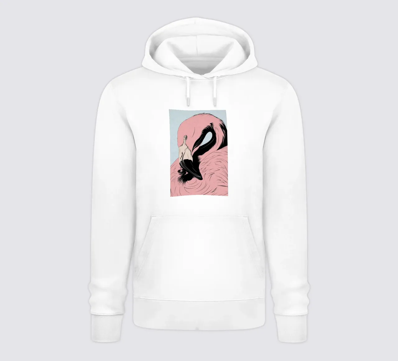 Fenicottero felpa con cappuccio da Cranio Dsgn