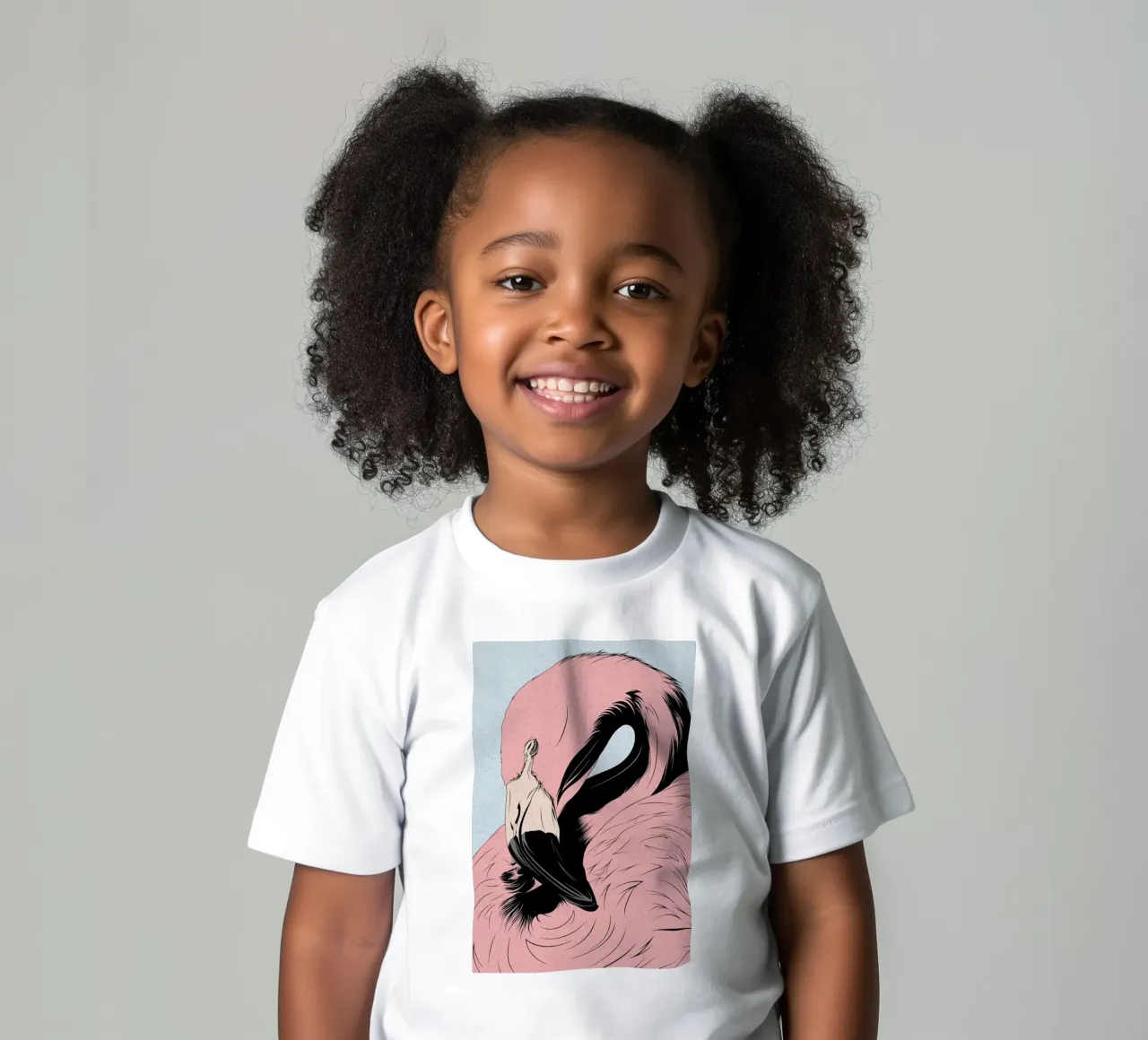 Fenicottero t-shirt bambini da Cranio Dsgn