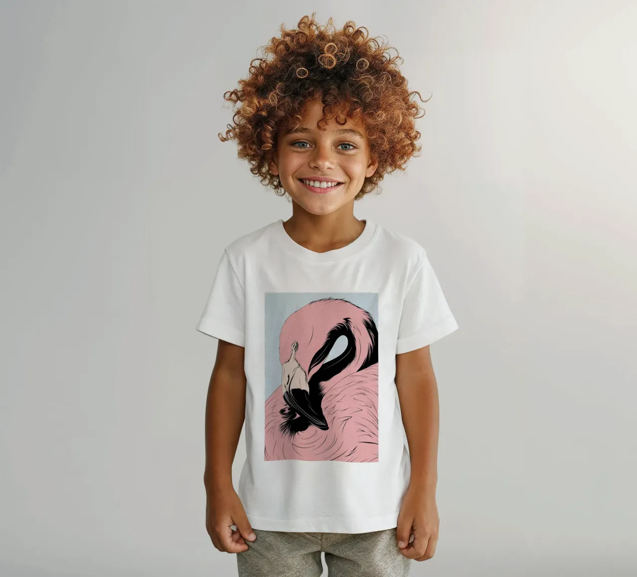 Fenicottero t-shirt bambini da Cranio Dsgn
