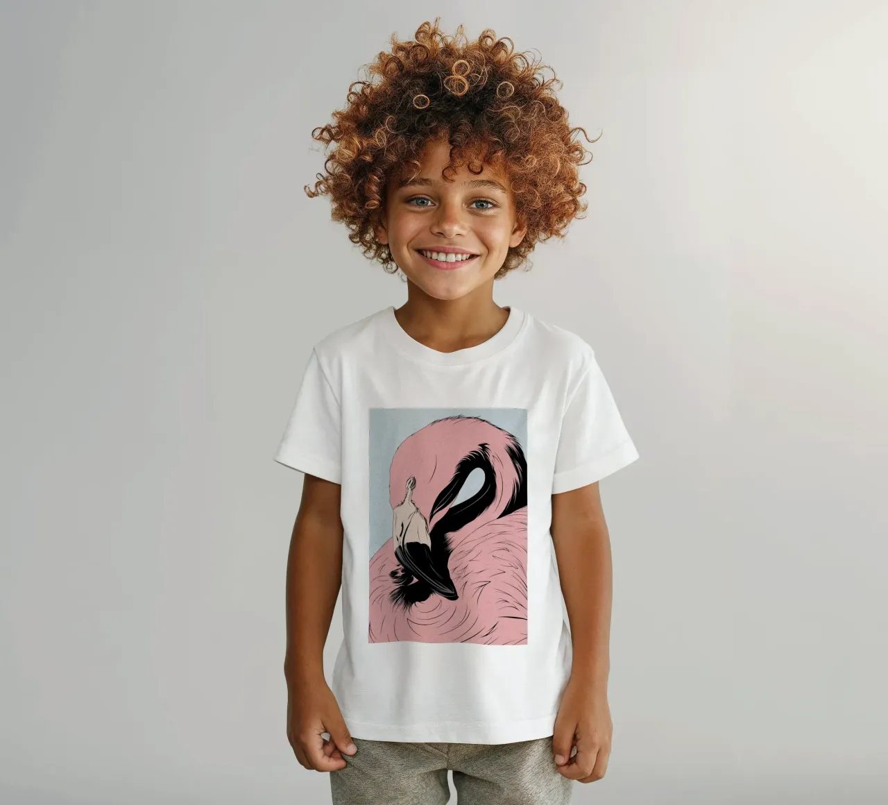 Fenicottero t-shirt bambini da Cranio Dsgn