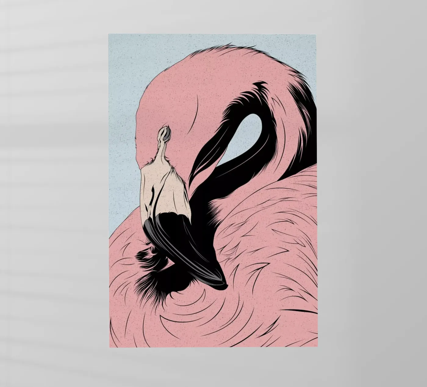 Flamingo pellicola backlit da Cranio Dsgn