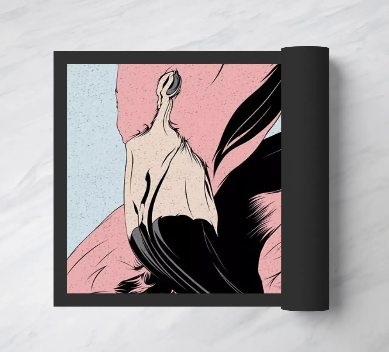 Flamingo doormat by Cranio Dsgn