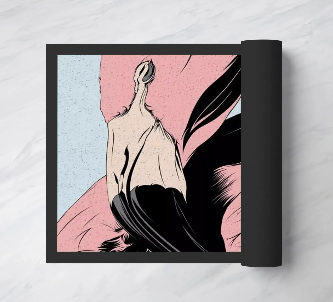 Flamingo doormat by Cranio Dsgn