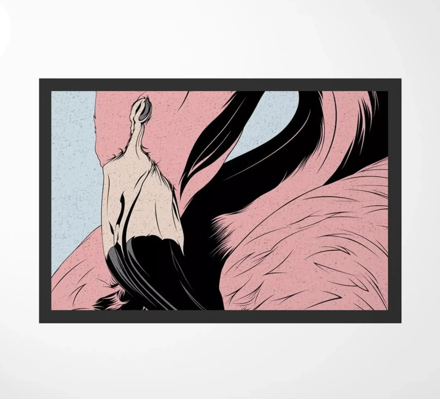 Flamingo doormat by Cranio Dsgn