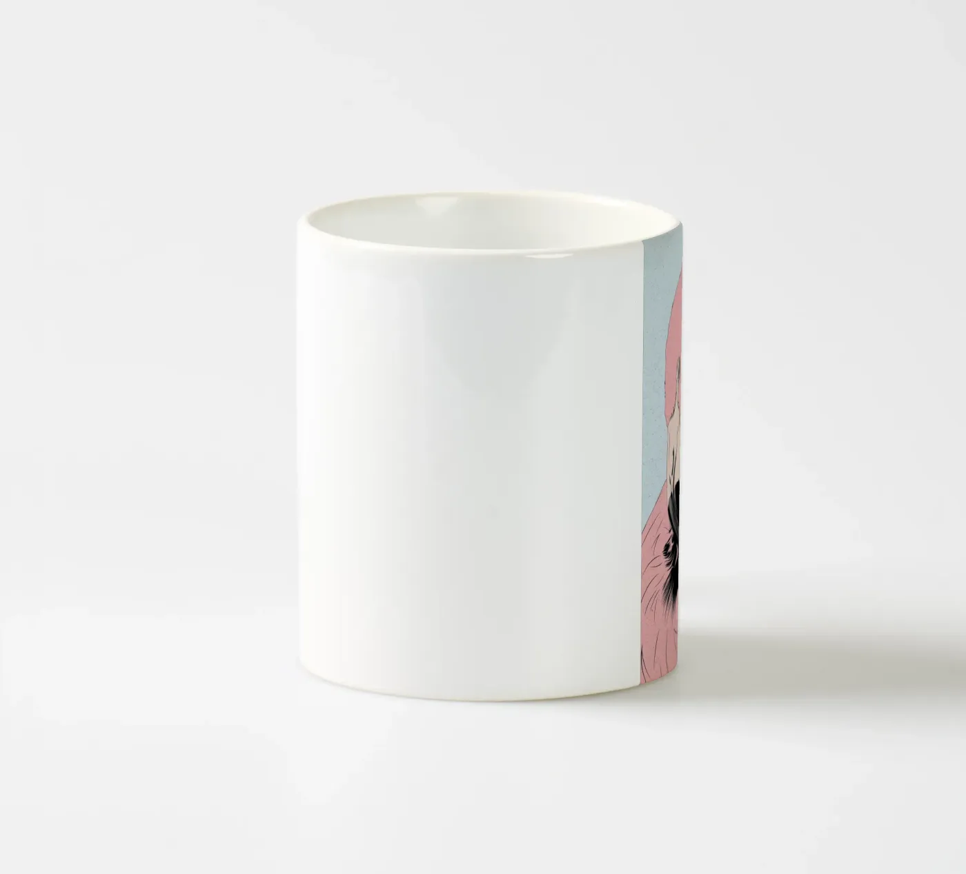 Flamingo ceramic mug by Cranio Dsgn