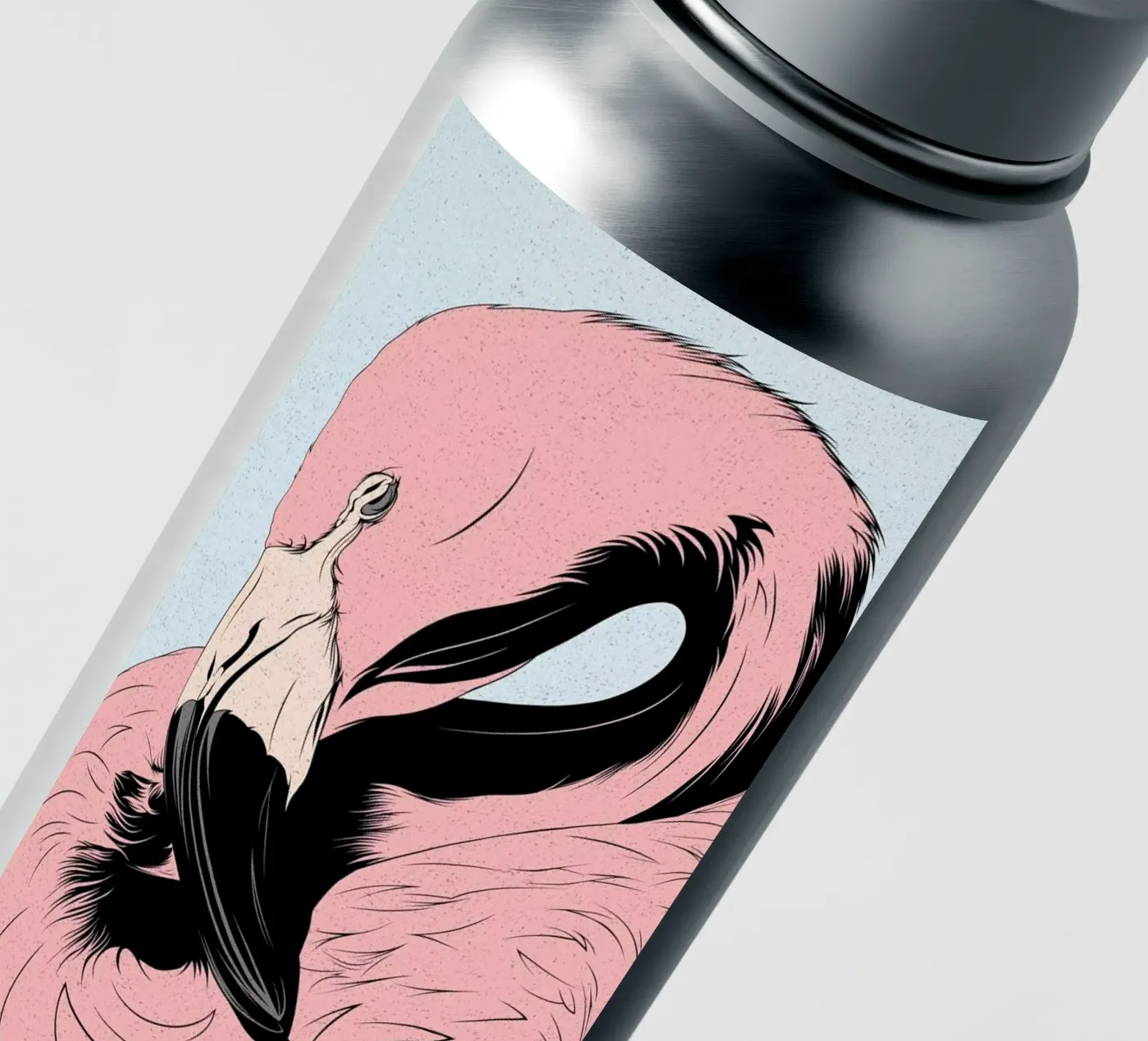 Flamingo sticker van Cranio Dsgn