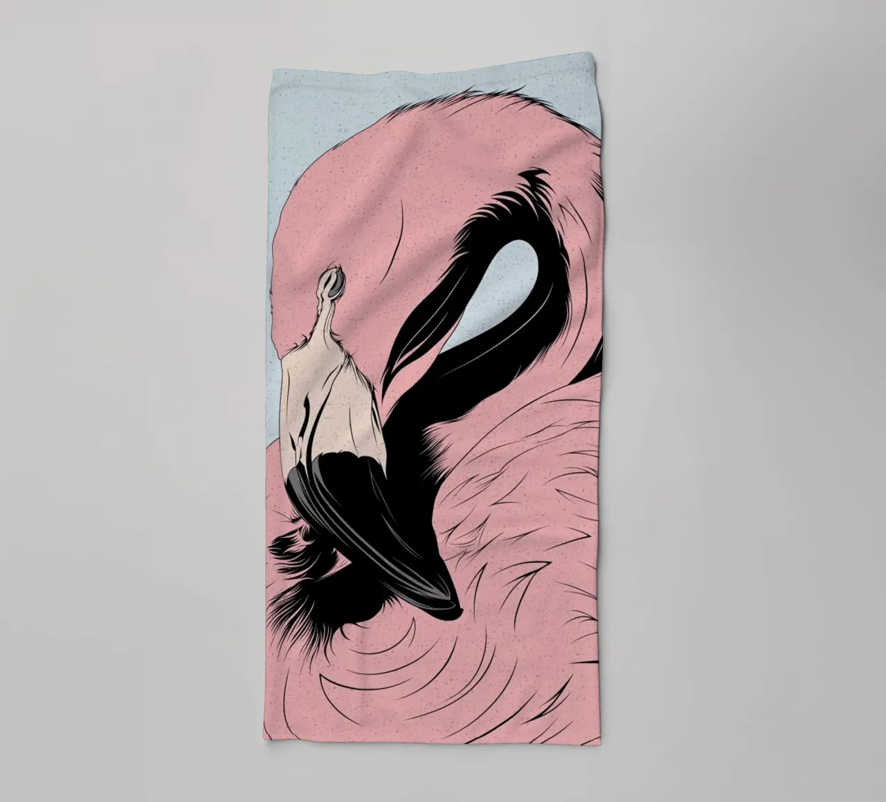 Flamingo towel by Cranio Dsgn