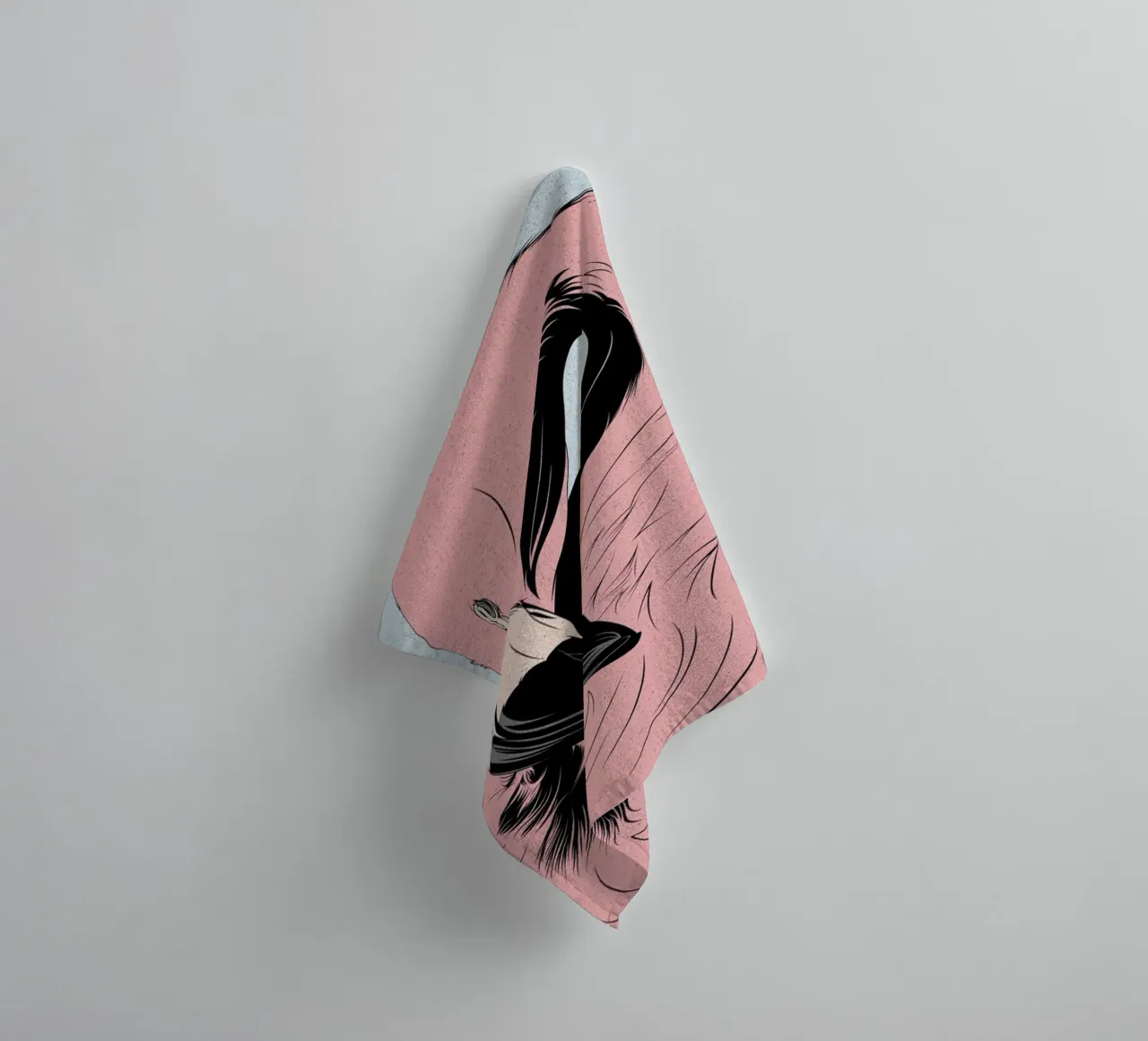 Flamingo towel by Cranio Dsgn