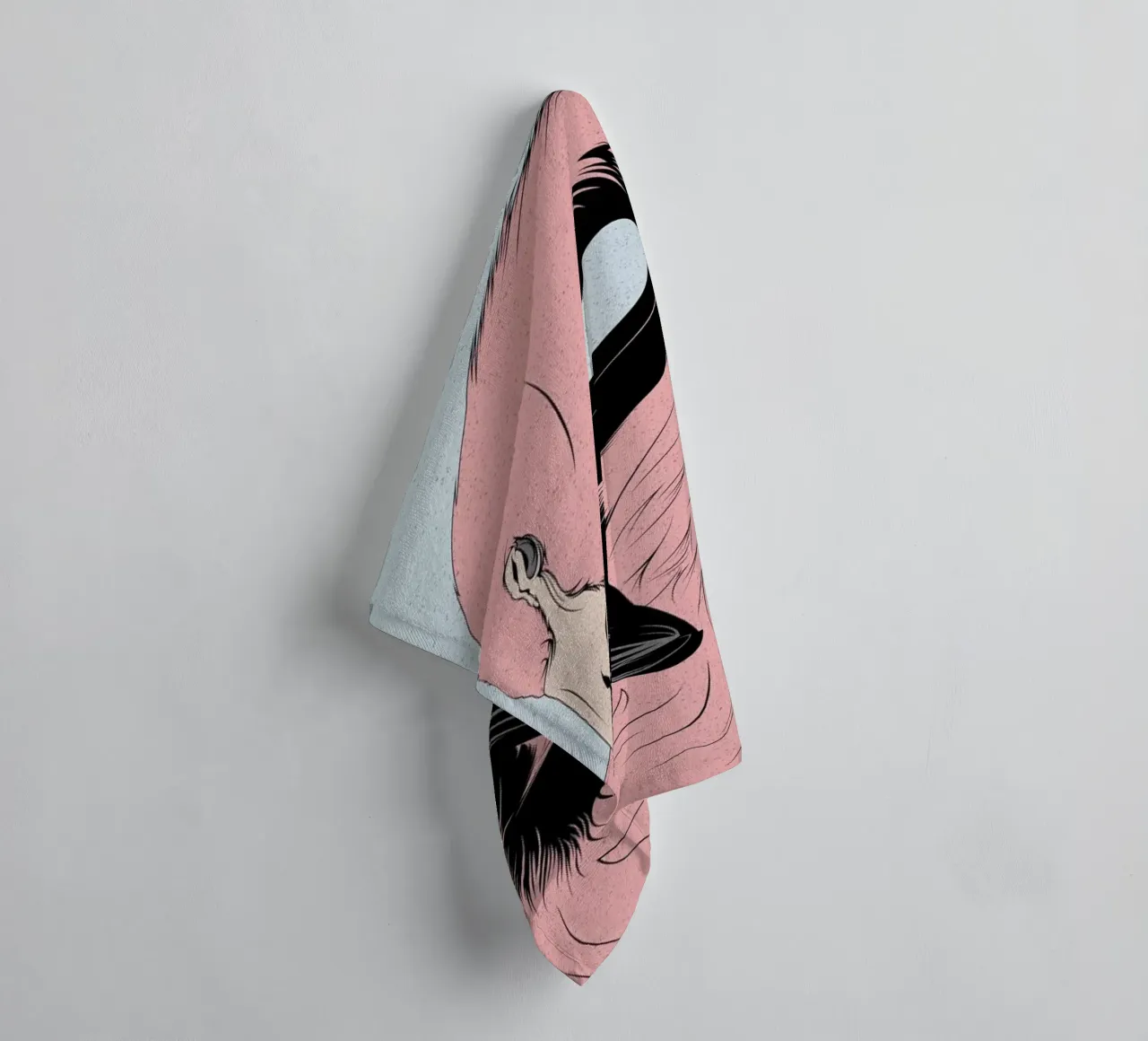 Flamingo towel by Cranio Dsgn