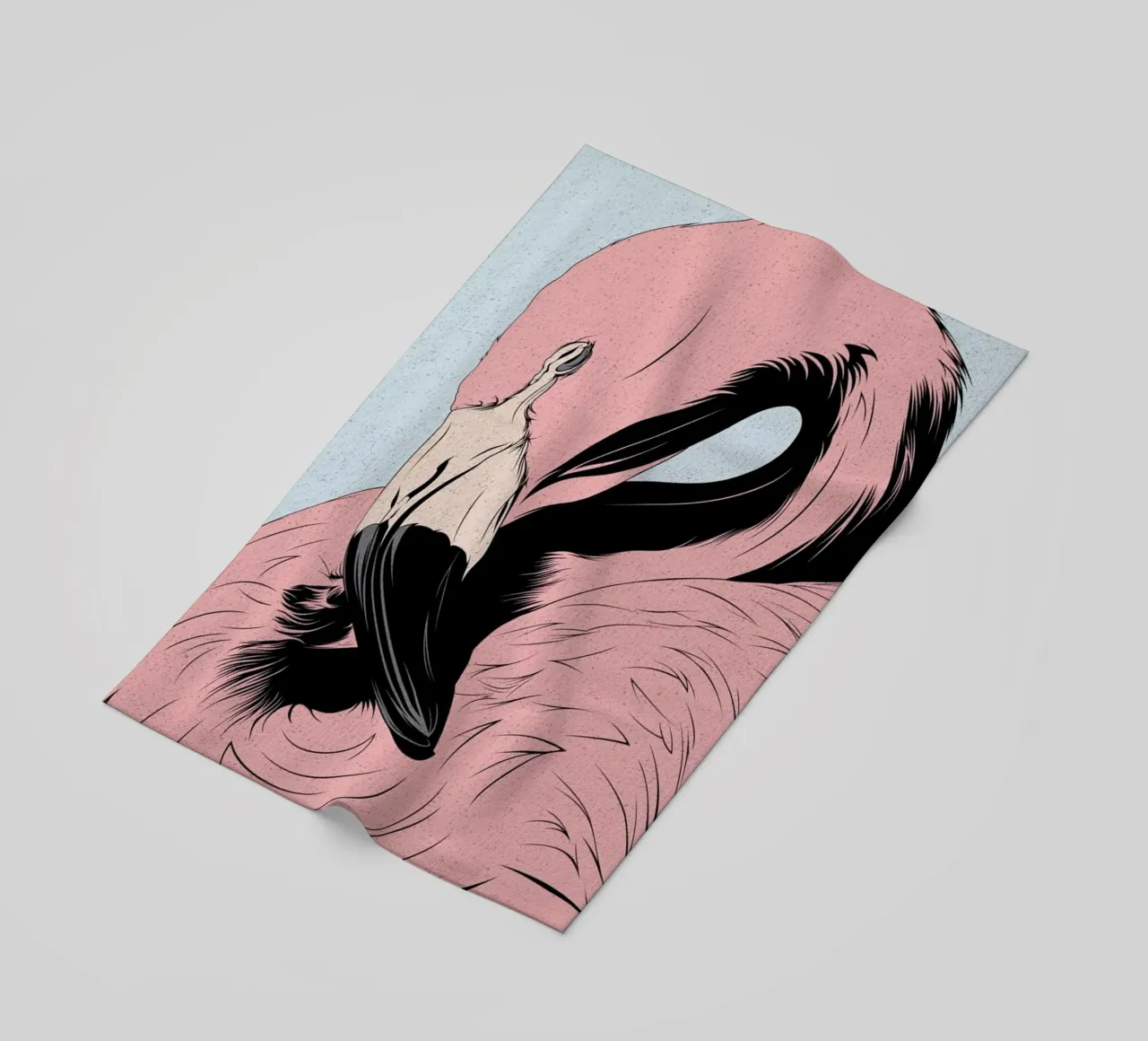 Fenicottero telo mare da Cranio Dsgn