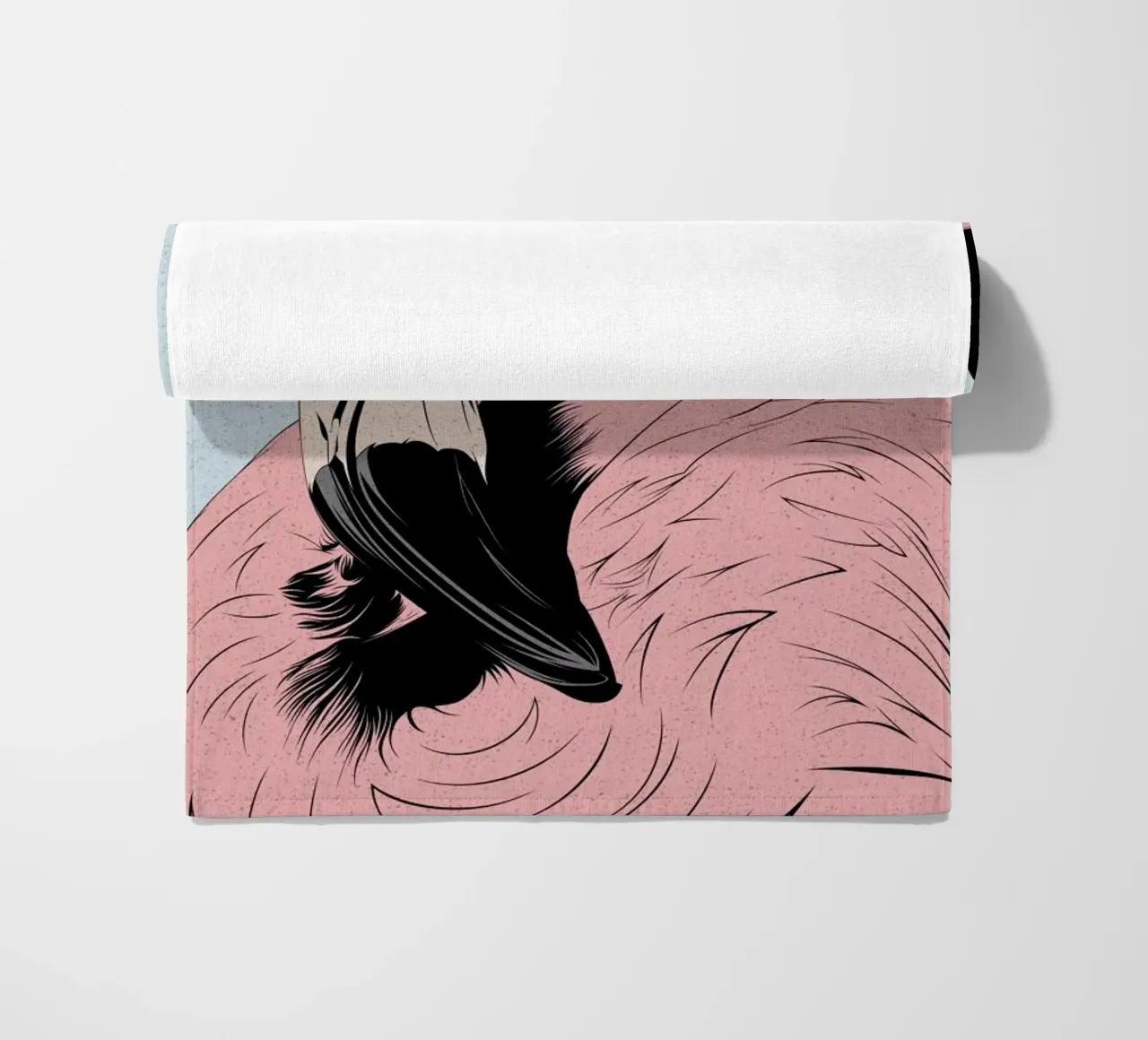 Fenicottero telo mare da Cranio Dsgn