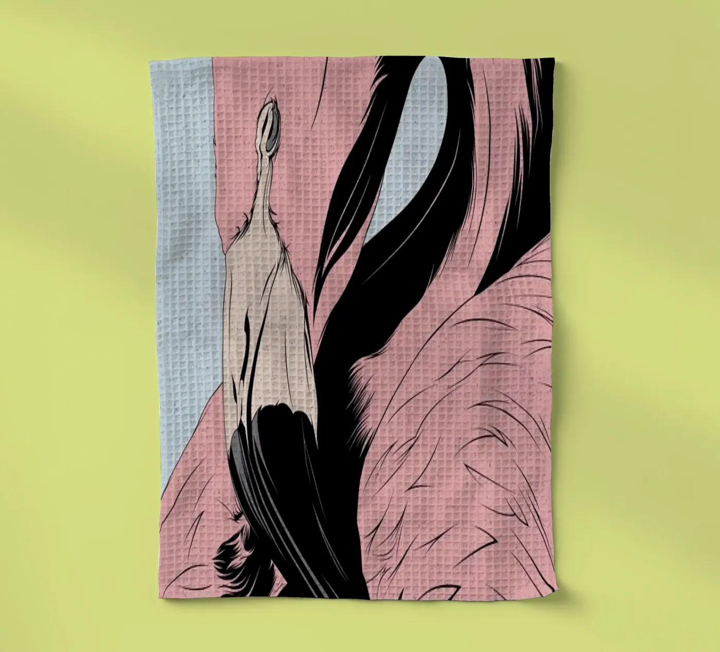Flamingo Geschirrtuch von Cranio Dsgn