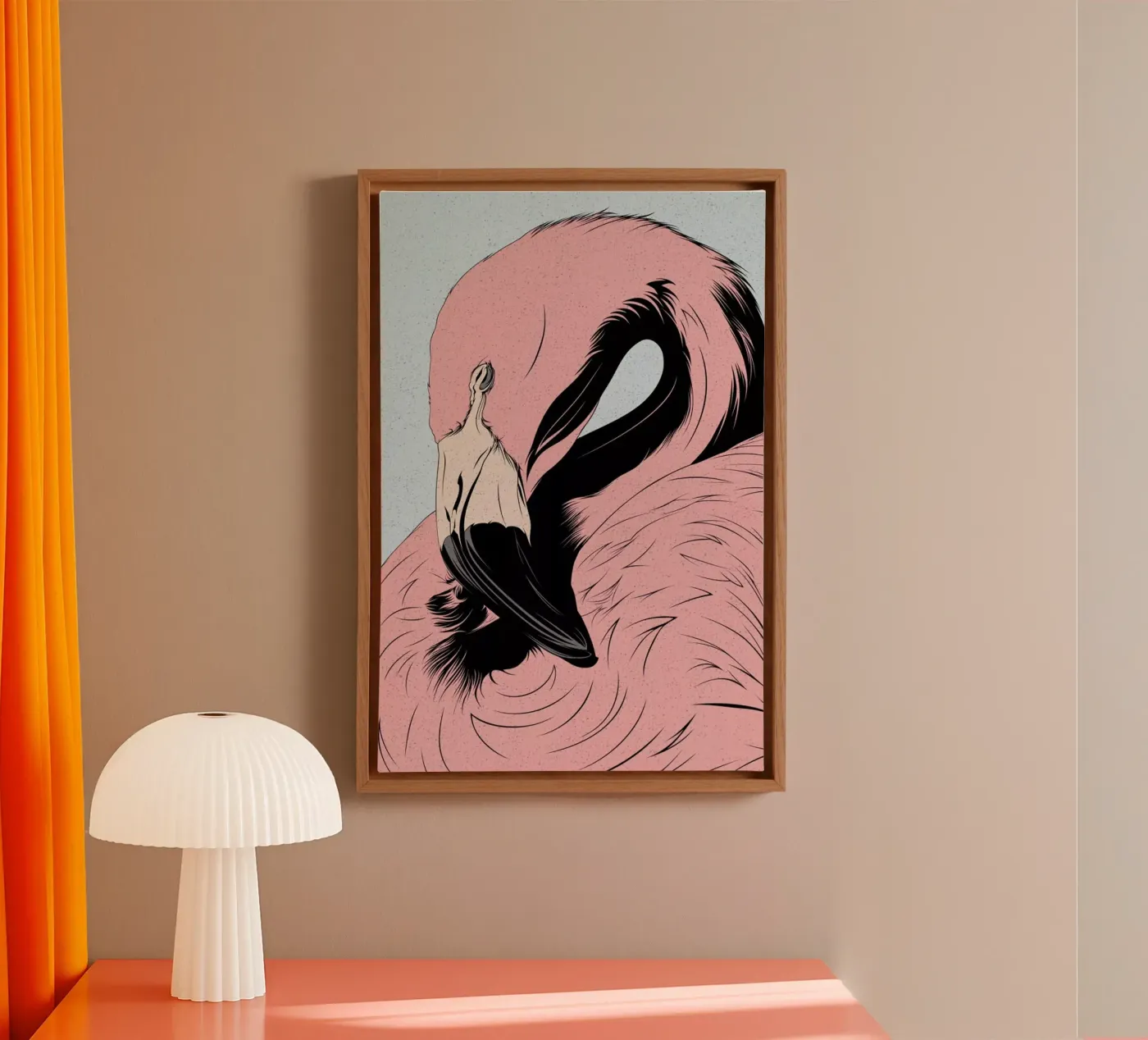 Flamingo tela da Cranio Dsgn