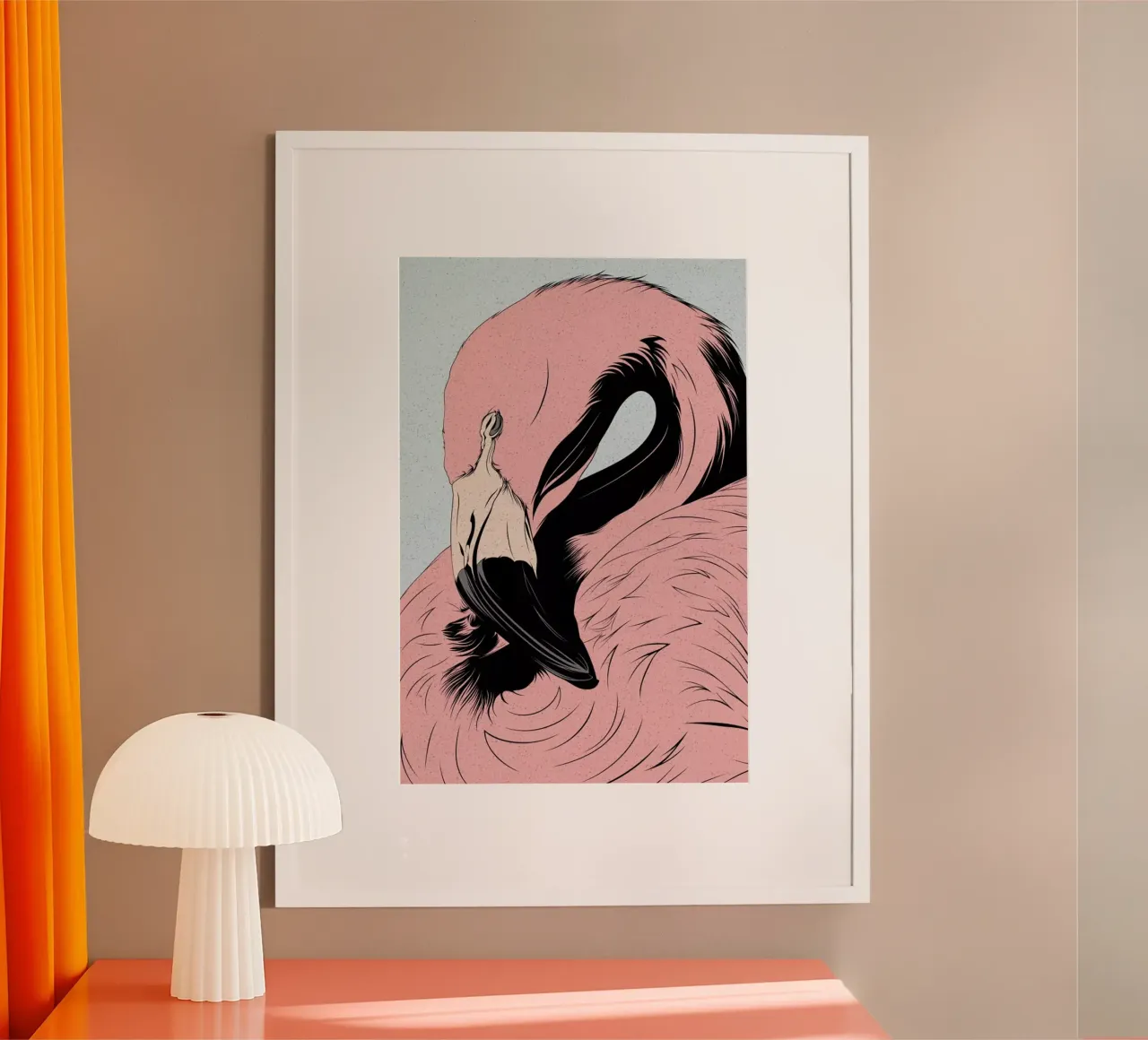 Flamingo poster by Cranio Dsgn