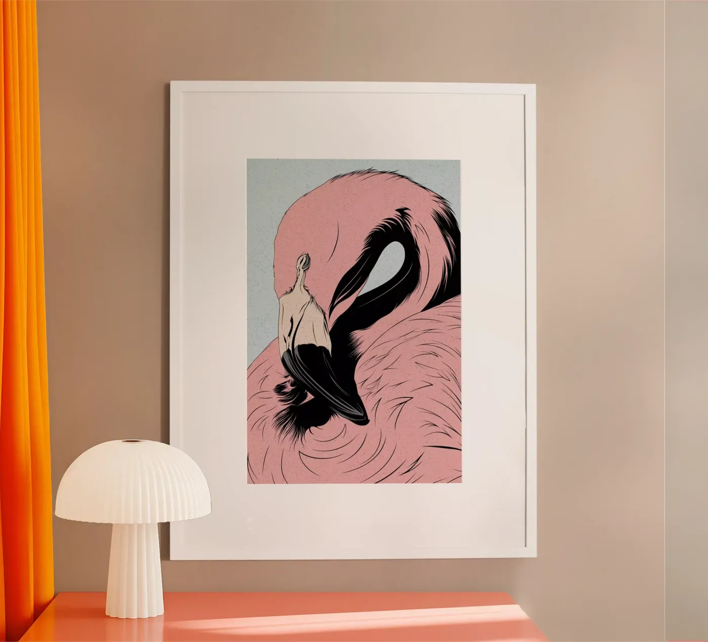Flamingo Poster von Cranio Dsgn