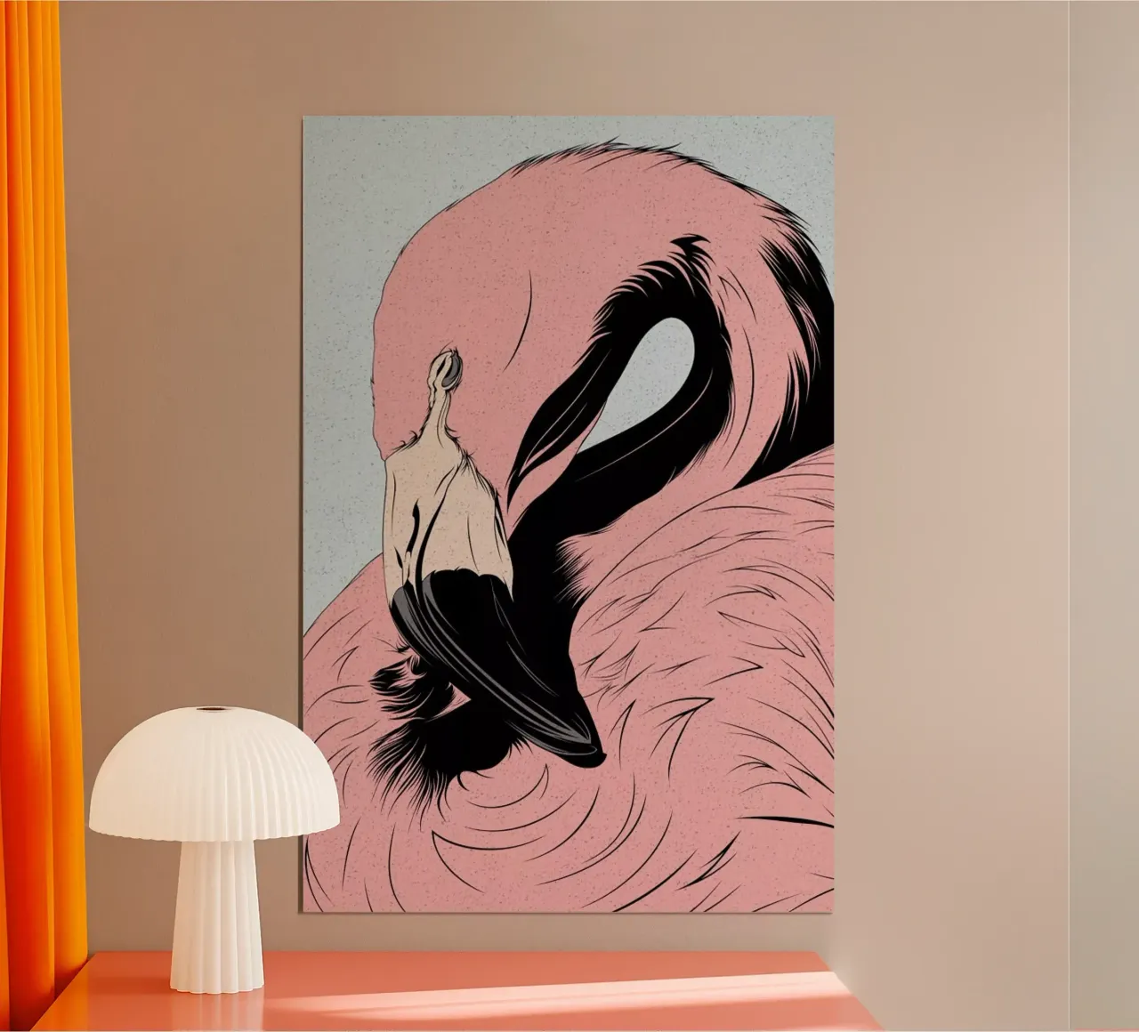 Flamingo poster by Cranio Dsgn