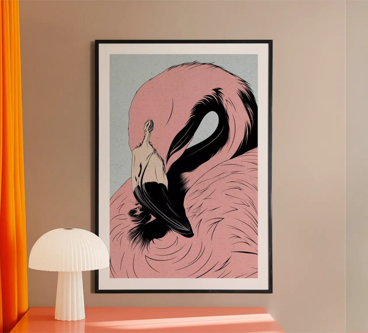 Flamingo poster by Cranio Dsgn