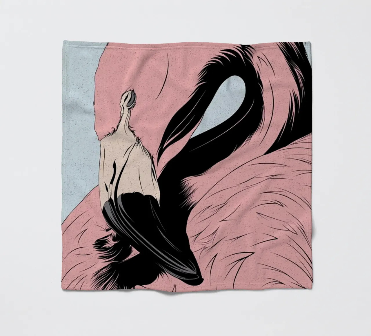 Flamingo Fleecedecke von Cranio Dsgn