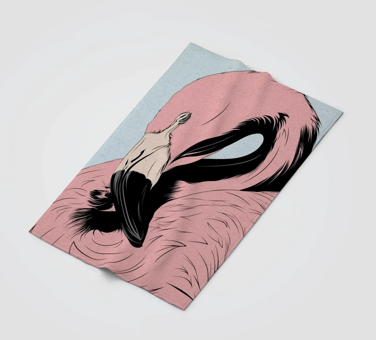 Flamingo Fleecedecke von Cranio Dsgn