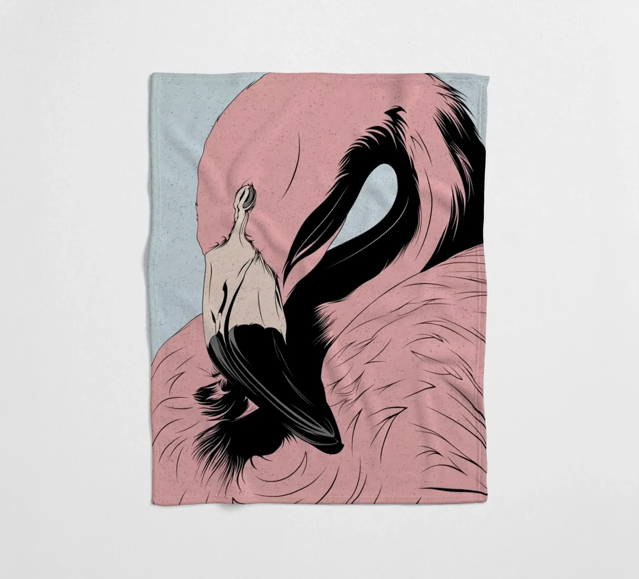 Flamingo Fleecedecke von Cranio Dsgn