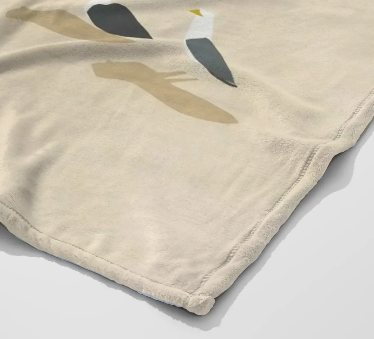 Sandy beach fleece blanket by Little Dean