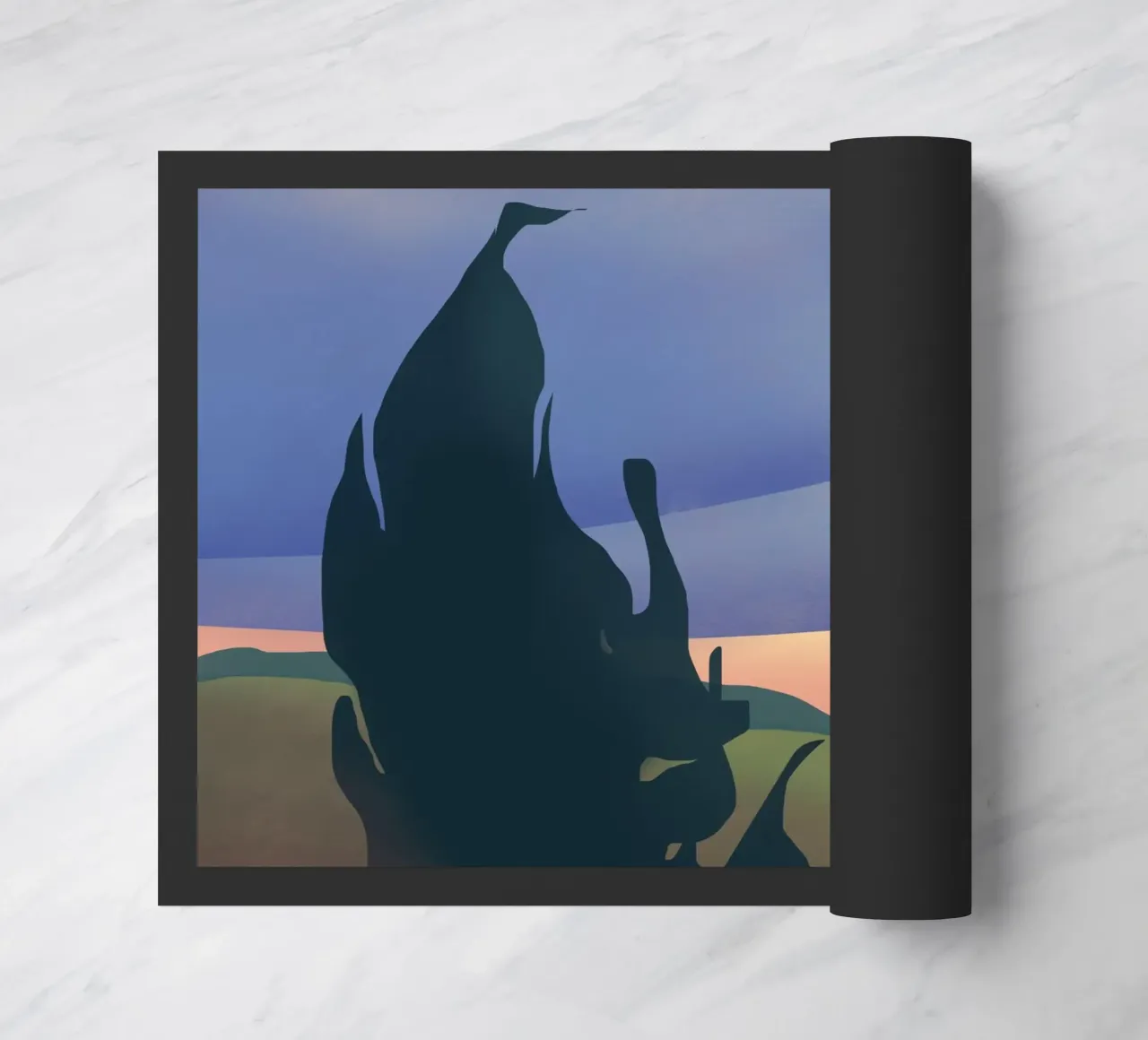 Dusk wind doormat by Little Dean