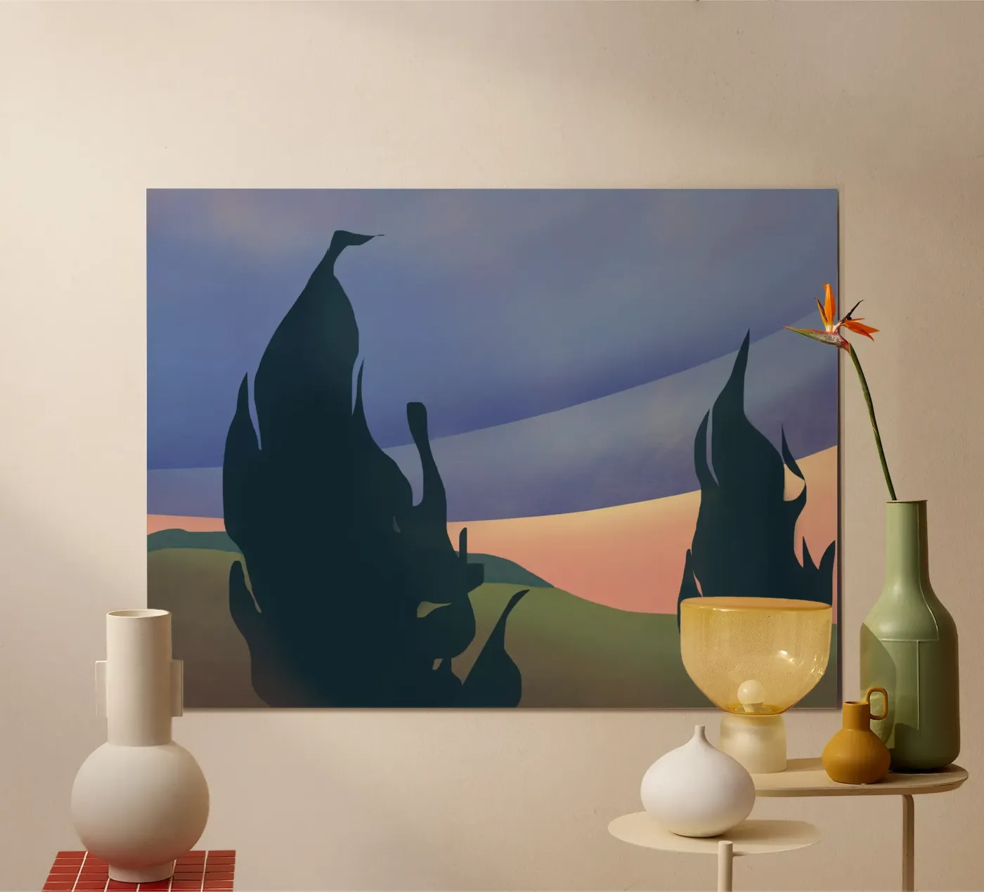 Schemering wind poster van Little Dean