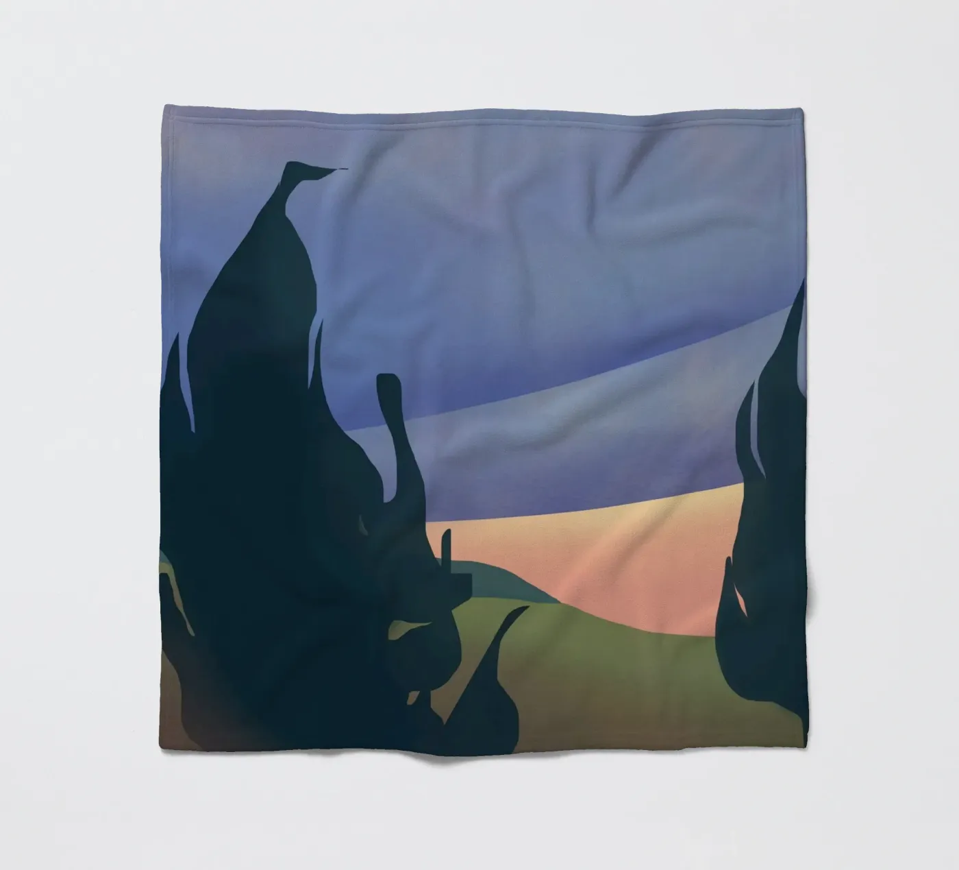 Dusk wind fleecedeken van Little Dean