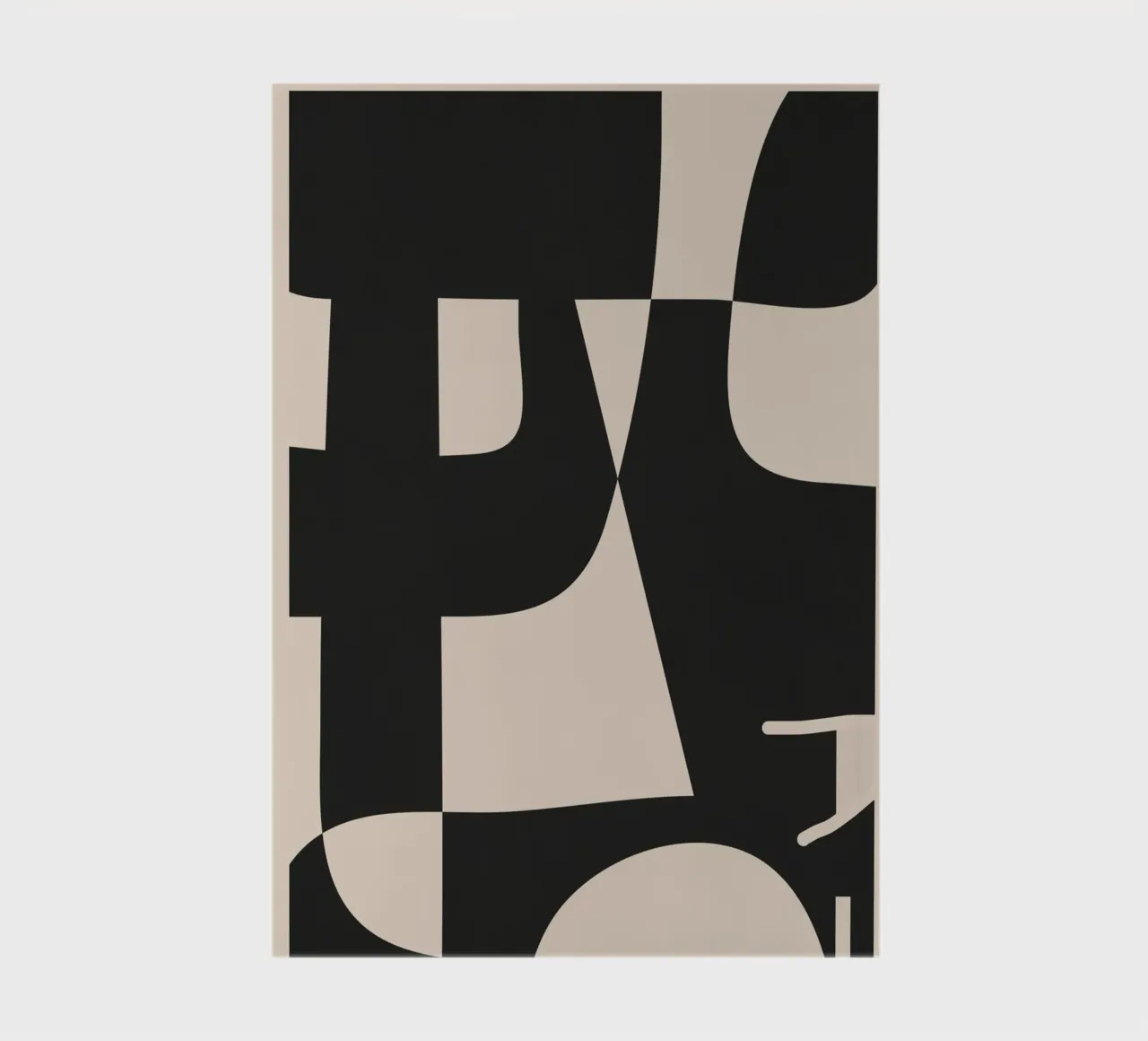 Modern Black And White Abstract Art 1 notebook by cityart