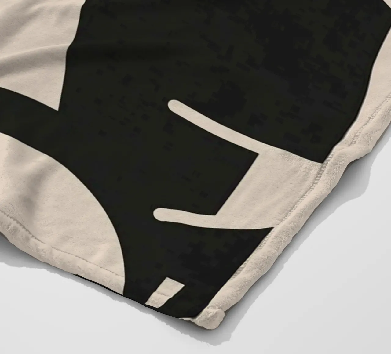 Modern Black And White Abstract Art 1 coperta in pile da cityart