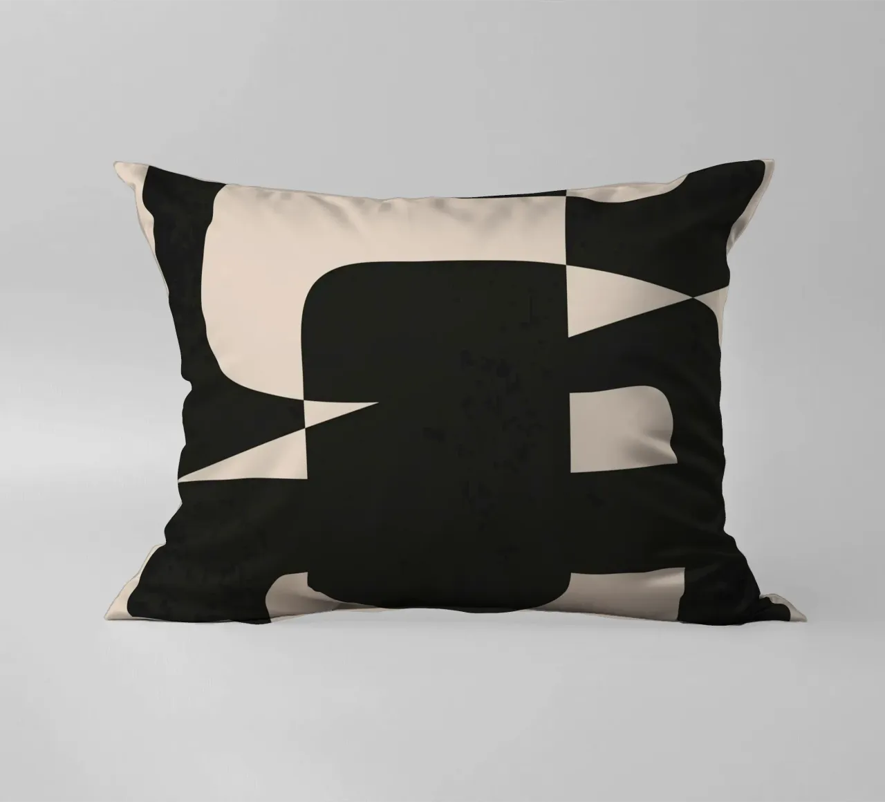 Modern Black And White Abstract Art 5 cuscino da cityart