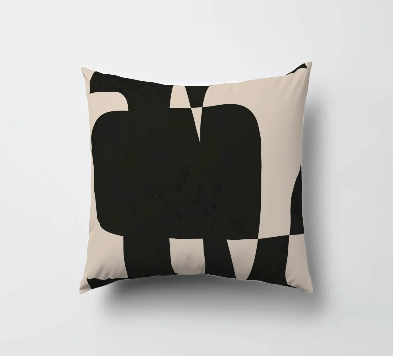 Modern Black And White Abstract Art 5 cuscino da cityart