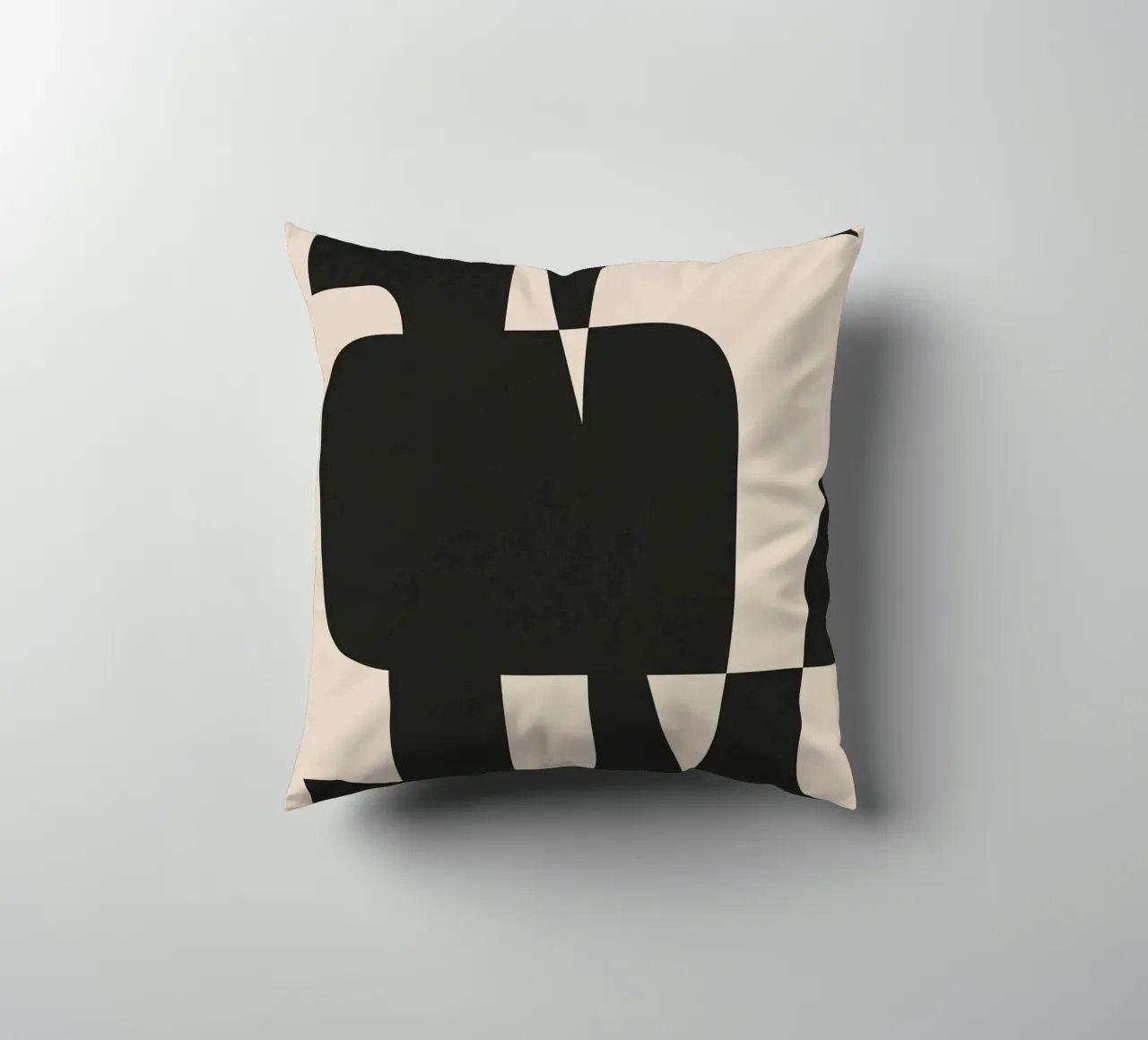 Modern Black And White Abstract Art 5 cuscino da cityart