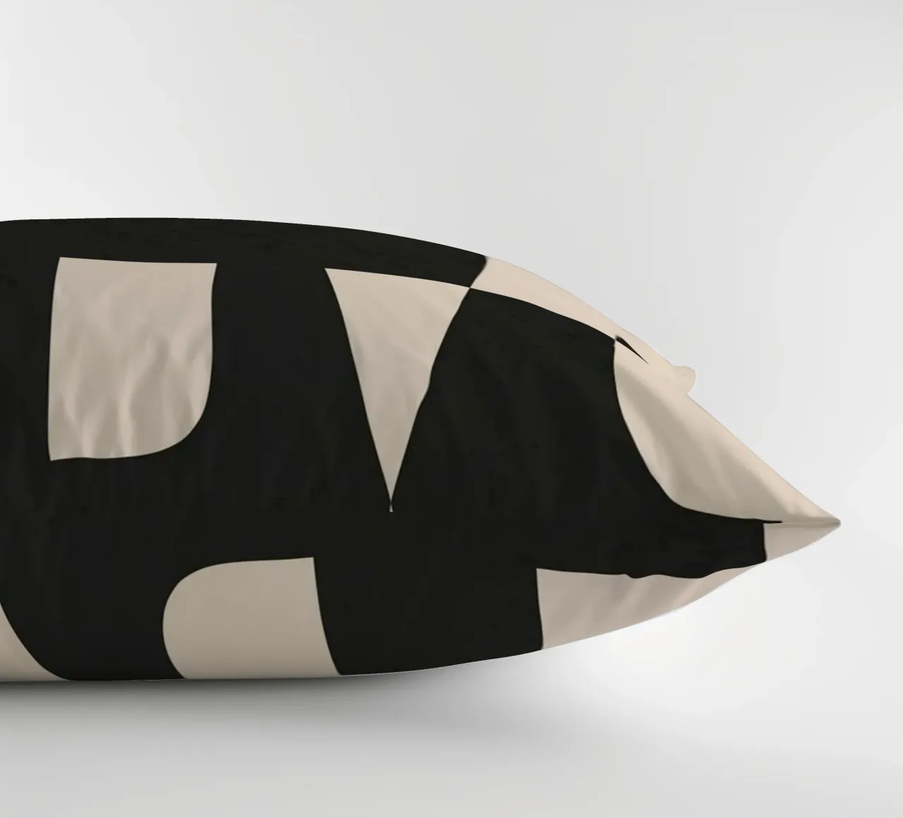 Modern Black And White Abstract Art 5 cuscino da cityart