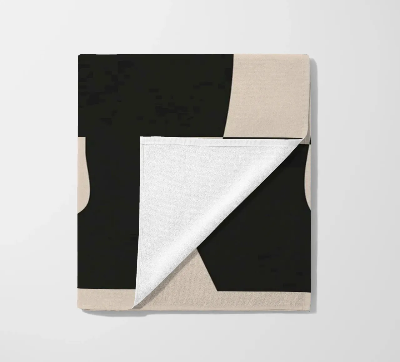 Modern Black And White Abstract Art 5 telo mare da cityart