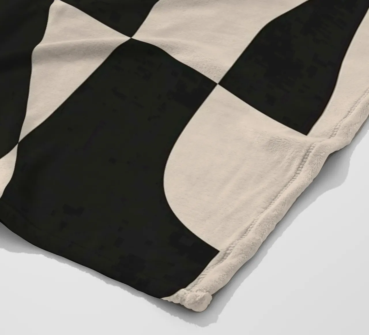 Modern Black And White Abstract Art 5 fleece blanket by cityart
