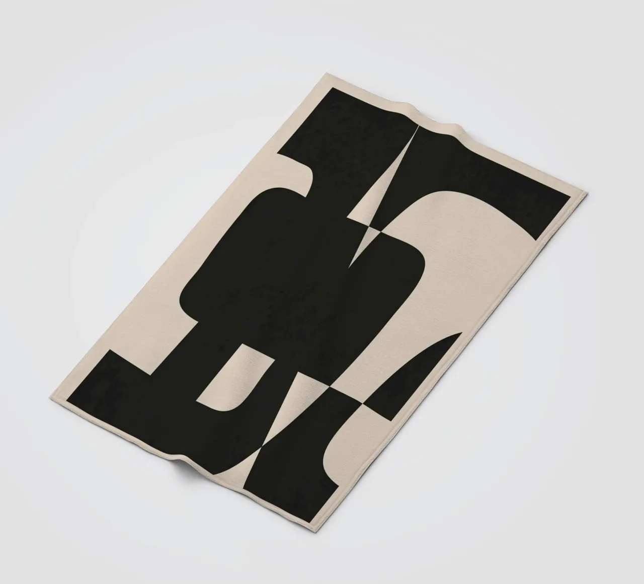 Modern Black And White Abstract Art 5 fleece blanket by cityart