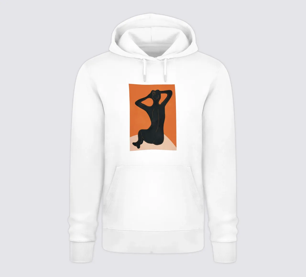 Abstract Nude I felpa con cappuccio da cityart