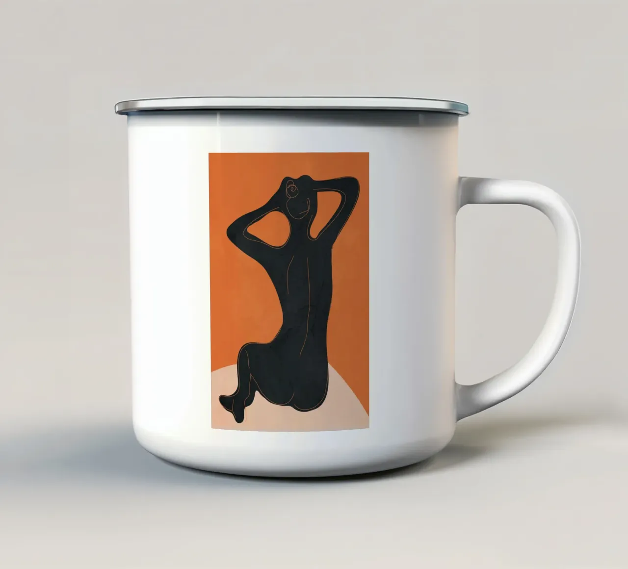 Abstract Nude I tazza in smalto da cityart