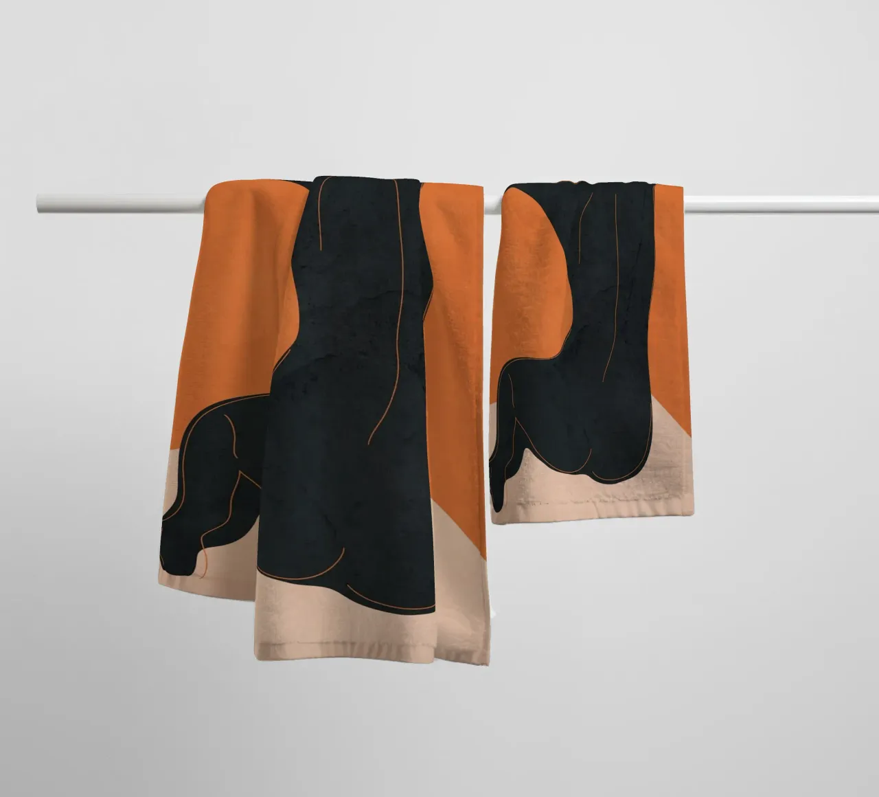 Abstract Nude I asciugamano da bagno da cityart
