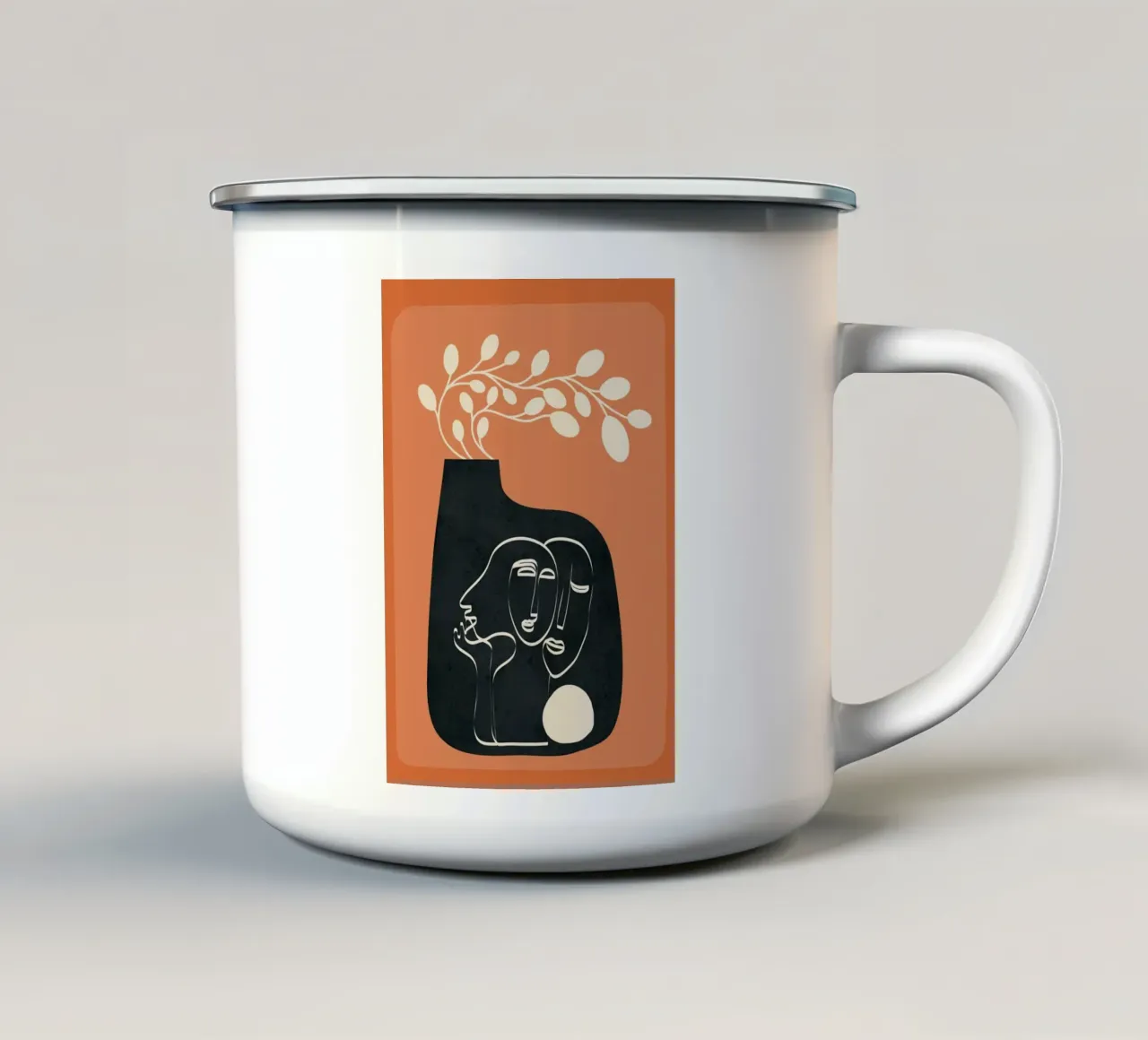 Vase Decoration Design 3 tazza in smalto da cityart