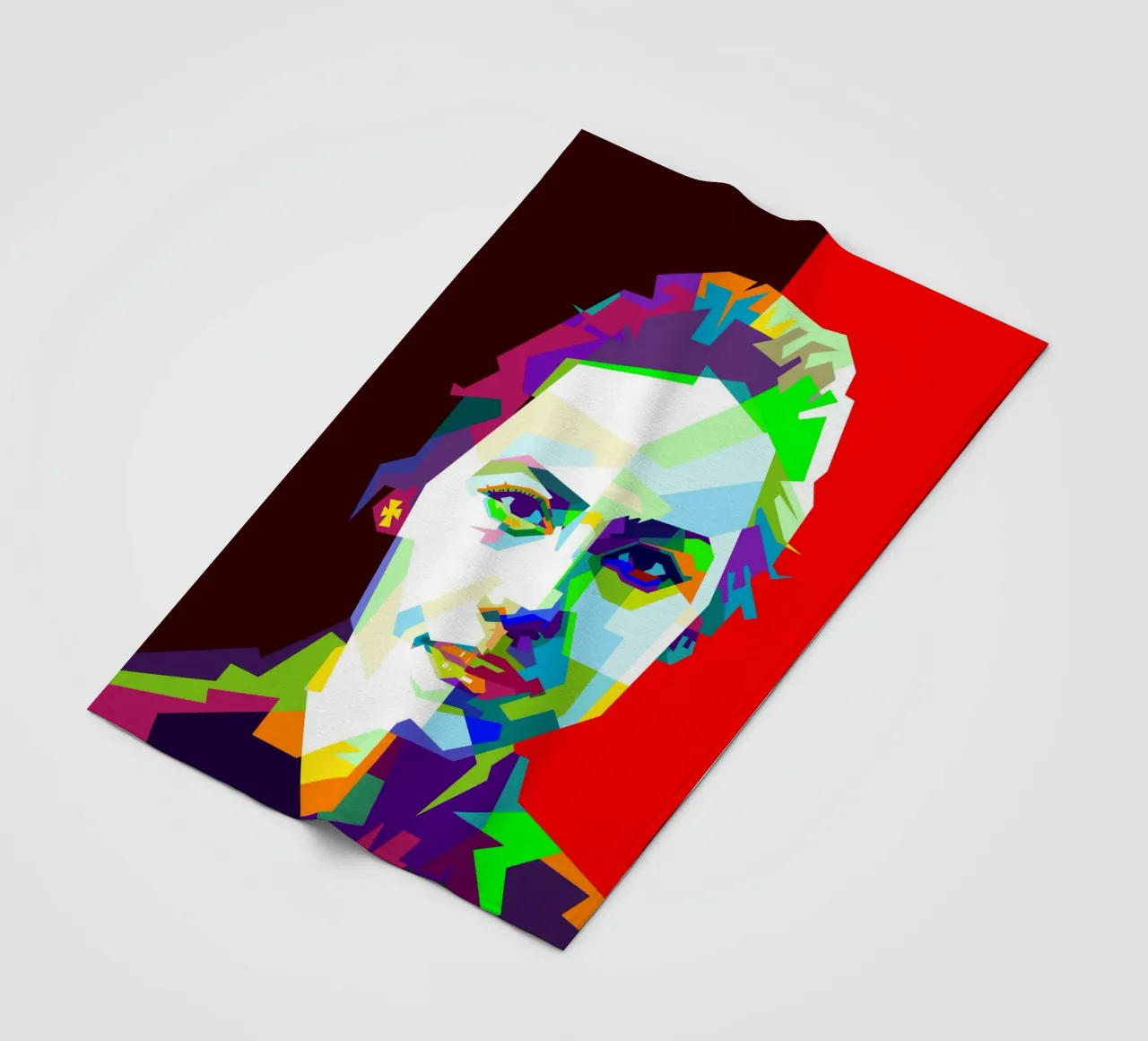Mooie Javaanse Vrouw Kunst WPAP fleecedeken van Artkreator