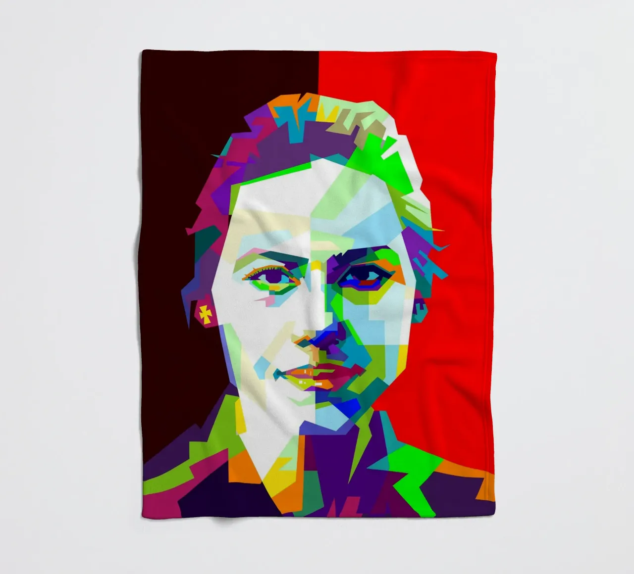 Mooie Javaanse Vrouw Kunst WPAP fleecedeken van Artkreator