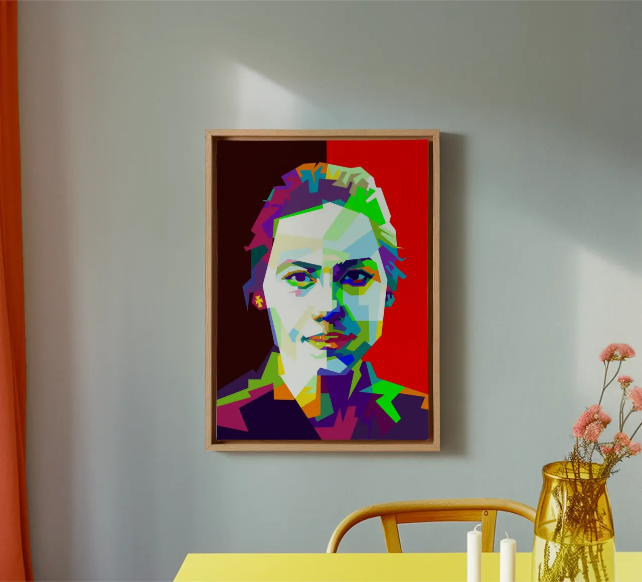 Bella donna giavanese Arte WPAP tela da Artkreator
