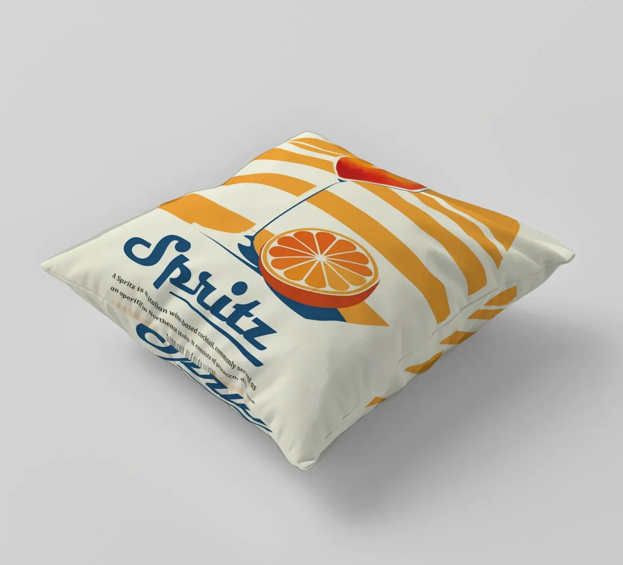 orange slice prosecco cuscino da Adam Murray