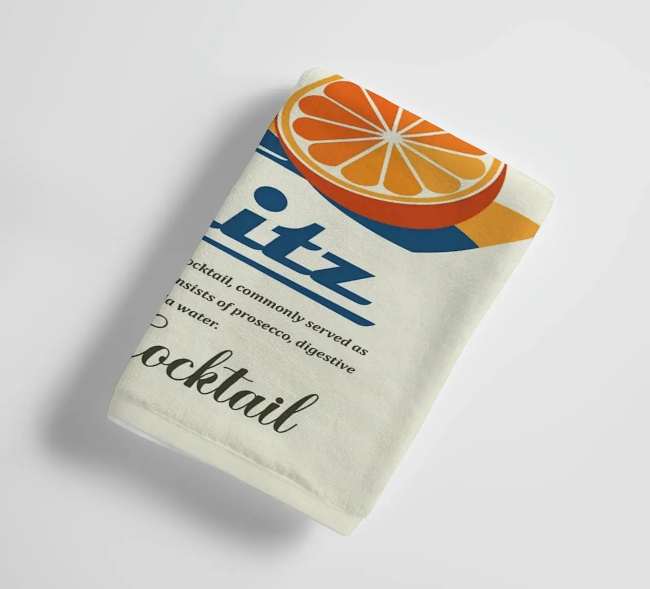 orange slice prosecco asciugamano da bagno da Adam Murray
