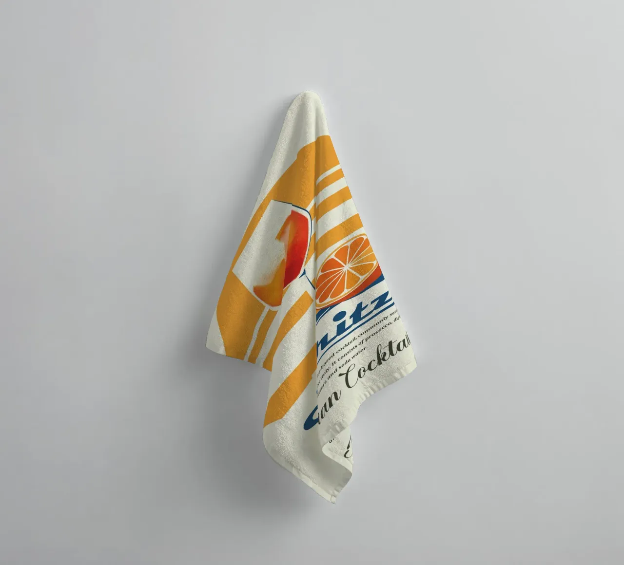 orange slice prosecco asciugamano da bagno da Adam Murray