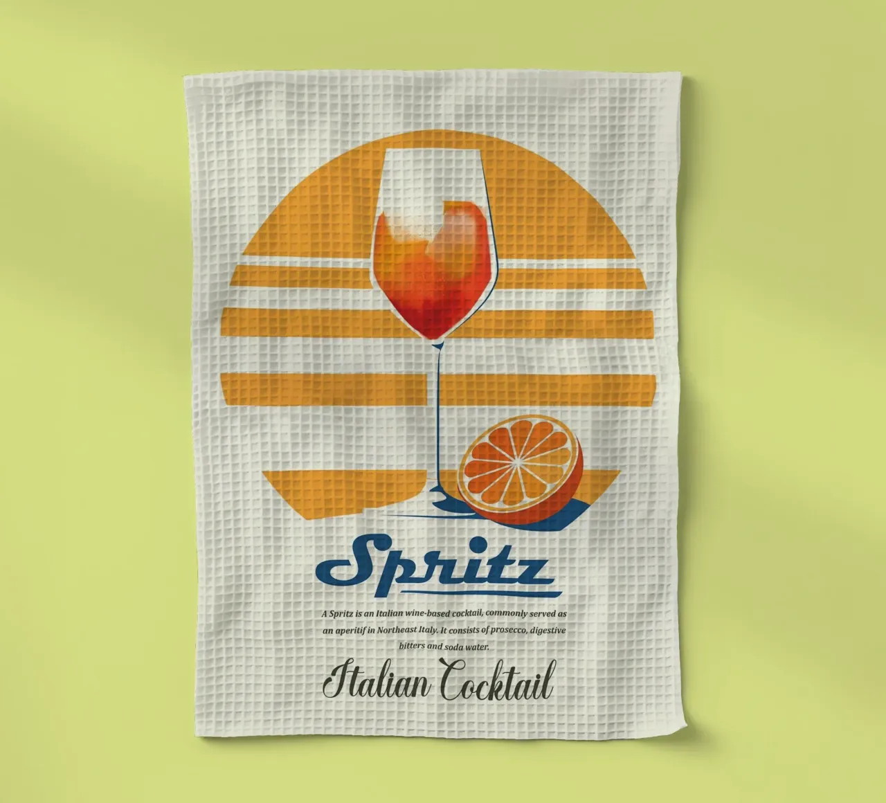 orange slice prosecco canovaccio da cucina da Adam Murray